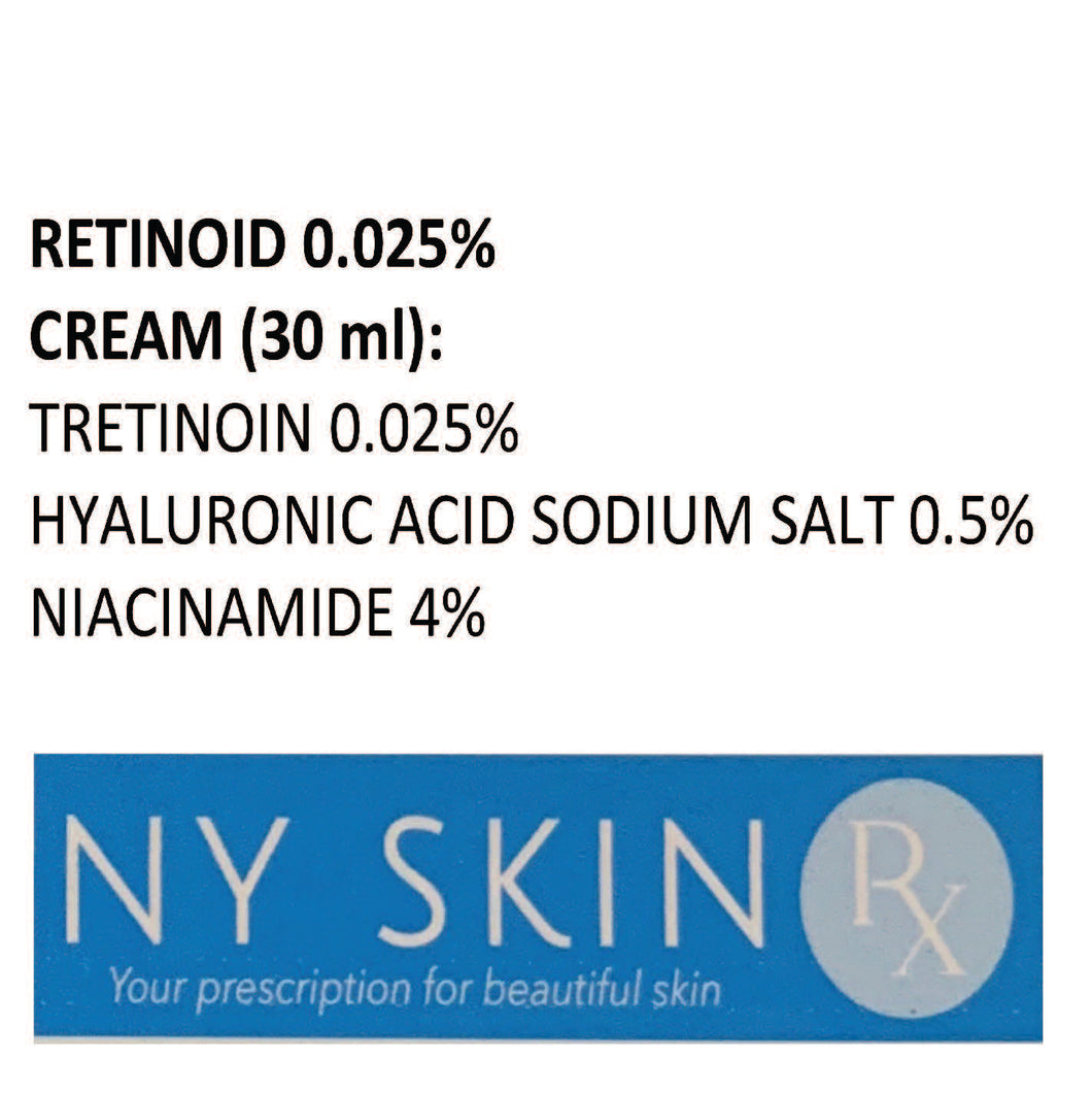 NYSkinRX RetinA Cream 0.025%, Rx only, *You must be a patient of record at NYSKINRX to purchase this product.